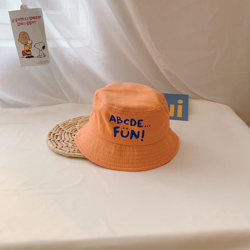 Children Unisex Korean Style Letter Embroidery Bucket Hat display picture 4