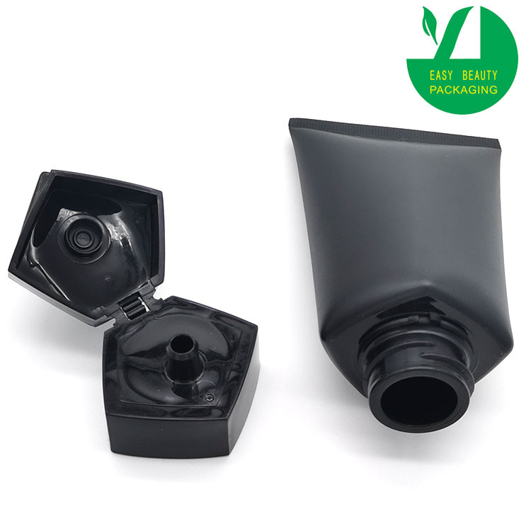 Black Plastic Empty Face Cosmetic Cream Tube for Skin Care