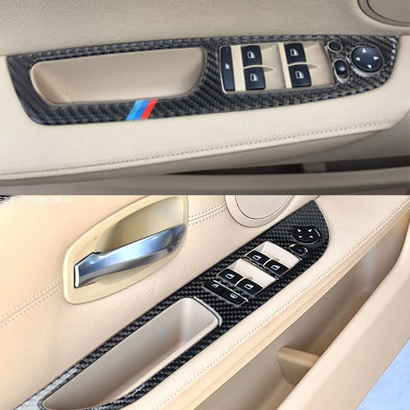 BMW совместимая модифицированная световая панель с аксессуарами углеродное волокно, E60