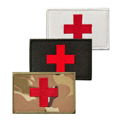 Tactical morale badge cross medical rescue outdoor bag patch patch embroidery Velcro armband badge cloth patch