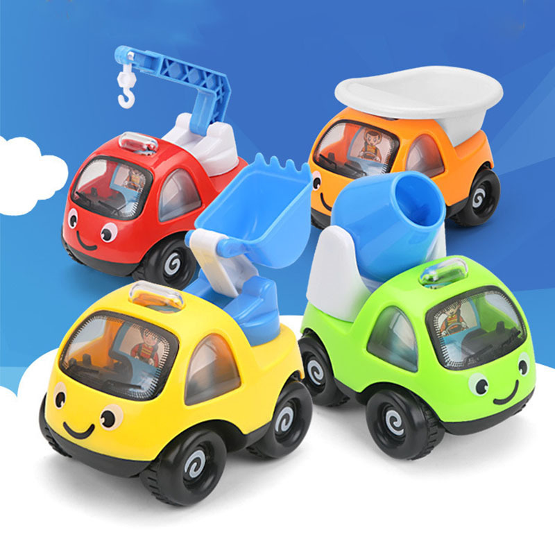 地攤夜市廣場玩具 慣性工程車 大號卡通Q版小汽車 兒童玩具車禮品