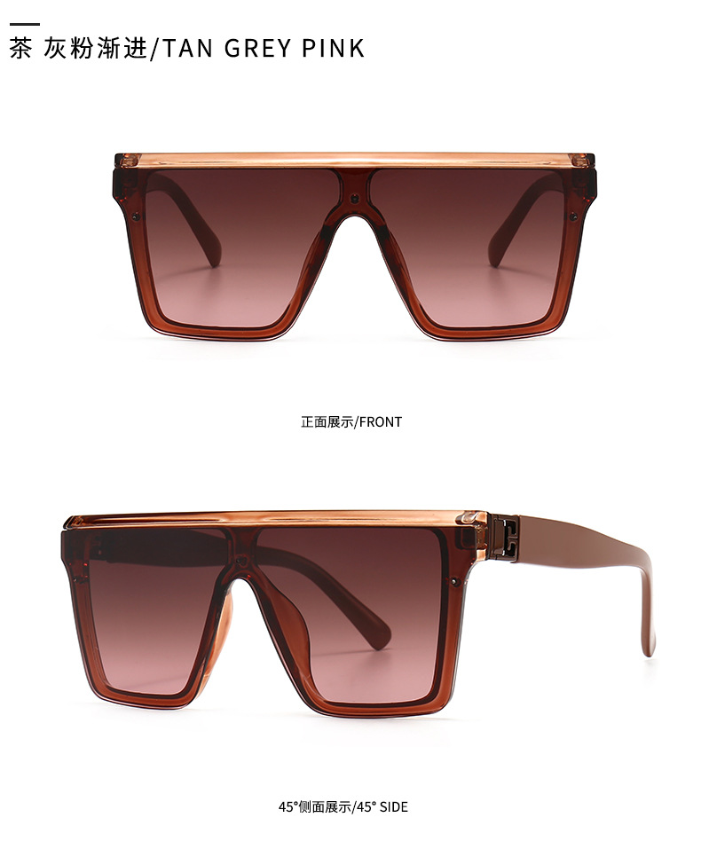 Wide-leg Flat-top Classic Wild Retro Trend Sunglasses display picture 7