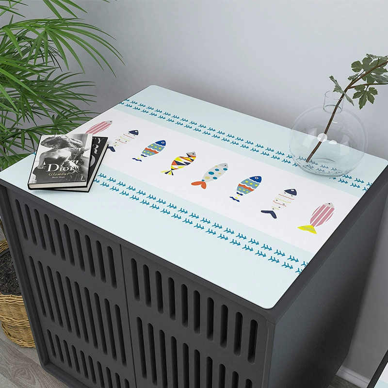 Waterproof square cartoon table mat PVC for bed