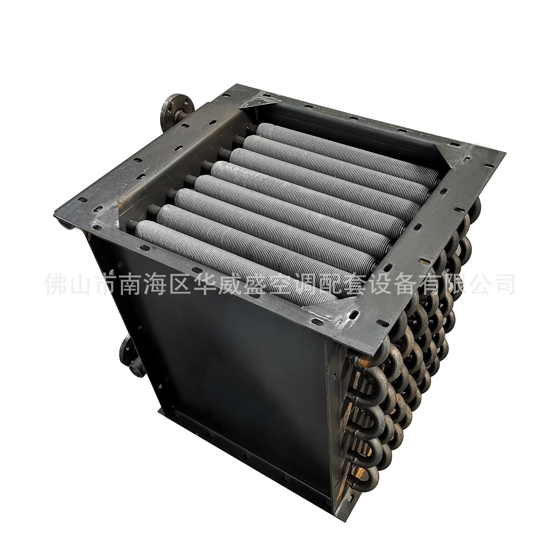 铝片散热器绕片式换热器余热回收气体冷却冷却器换热机组加工定制