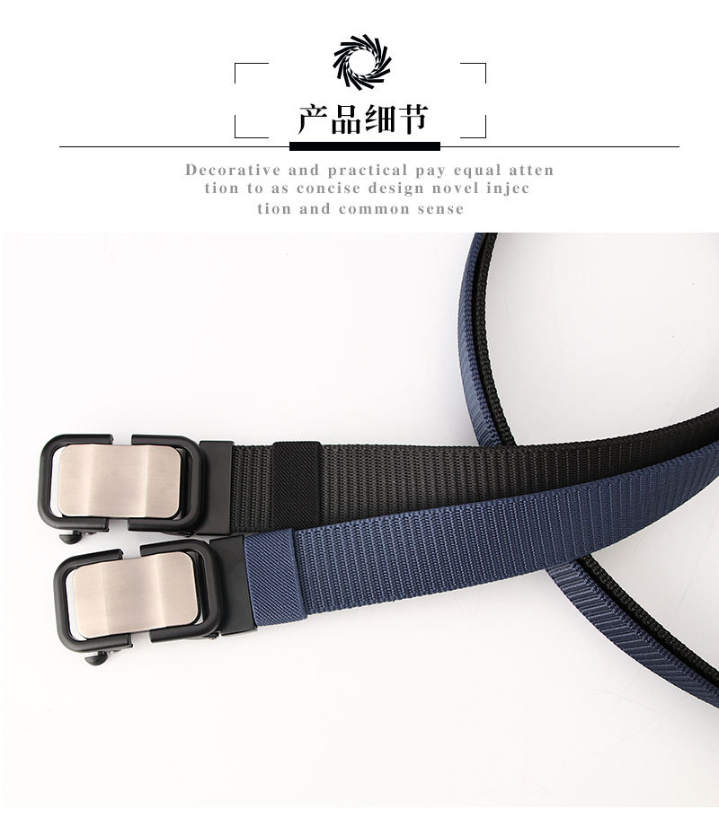 Nouvelle Ceinture En Nylon Sans Dents Automatique Ceinture Pour Hommes En Gros display picture 6