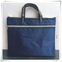 Customized B4 file bag, thickened canvas waterproof file bag, double-layer zipper portable information bag, file bag, conference bag