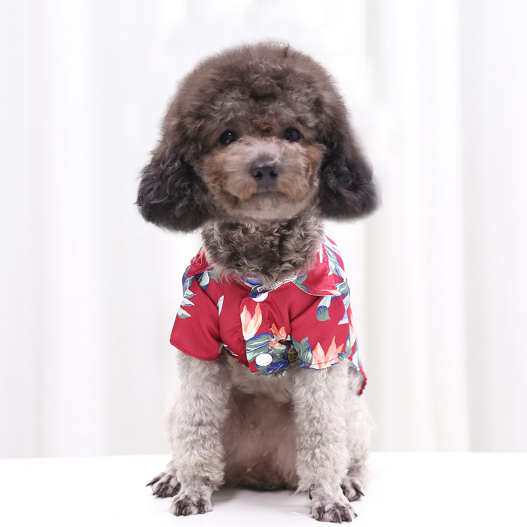 Simple And Comfortable Small And Medium Dog Beach Pineapple Shirt display picture 3