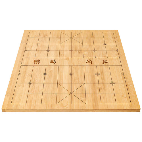 2cm Nanzhu carved line Go 19-way chess board carbonized double-sided backgammon wooden board does not include chess pieces