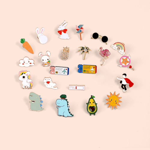 Taobao cute flight tickets Xiao Zhan’s same style windmill rabbit brooch Wang Yibo pineapple brooch