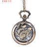 Big retro bronze necklace, chain, pocket watch, Chinese horoscope, custom made