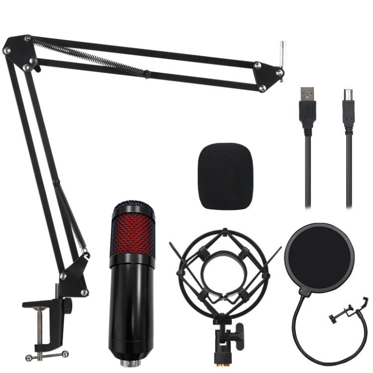 BM800USB Free driver Microphone game live broadcast Sound recording Voice chat cantilever Bracket suit Sound recording microphone
