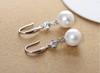 Fashionable earrings from pearl, jewelry, Japanese and Korean, Korean style, Birthday gift