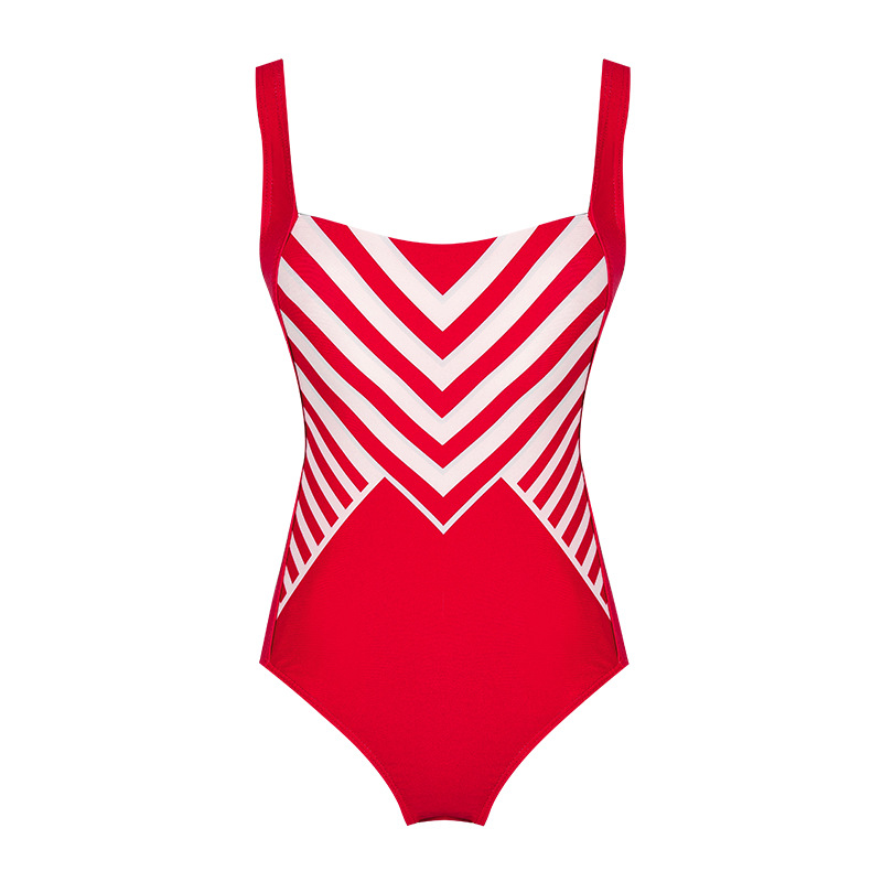 striped sexy one-piece swimsuit  NSHL42888