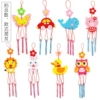 Fabric wind chimes (total number of shots, mixed styles)