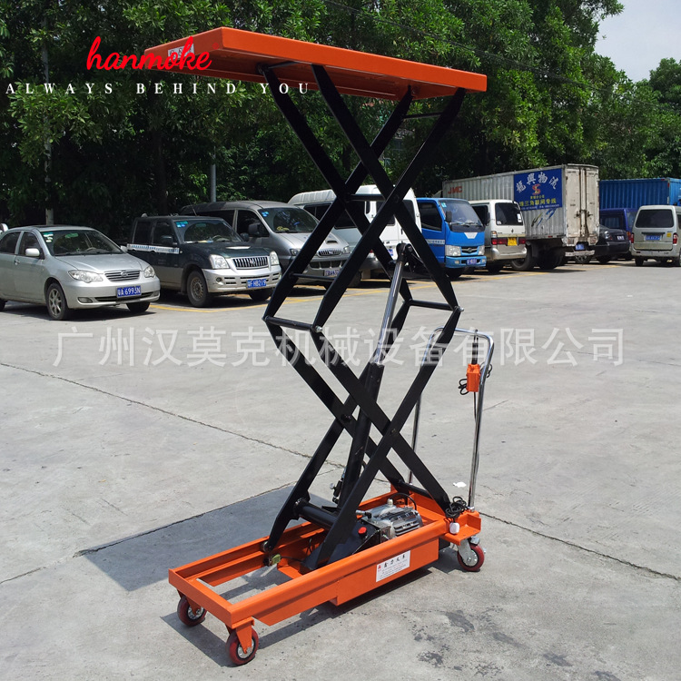 工厂定制Hanmoke小型电动升降平台高品质电动升降平台车一件代发