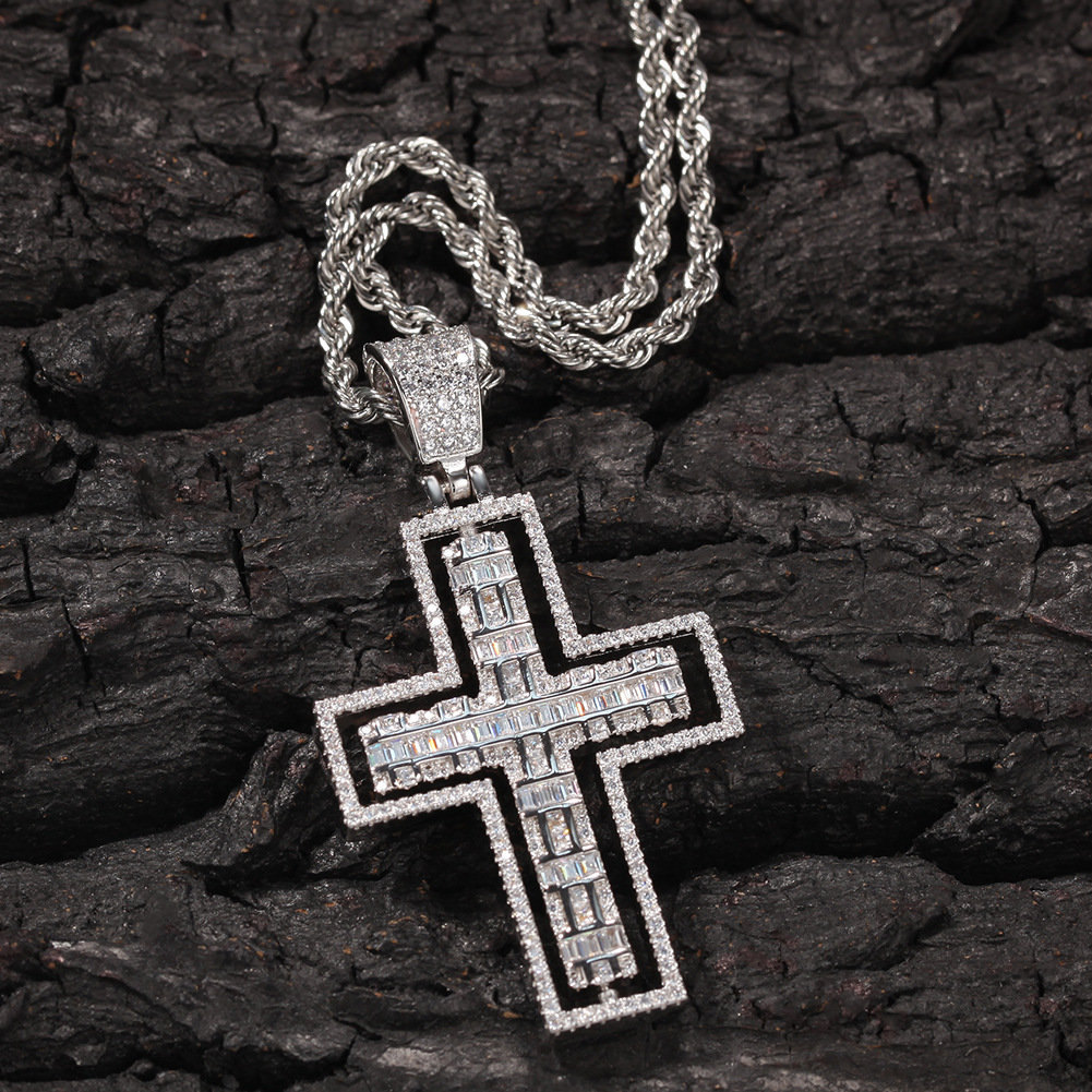 Cross Necklace on Display