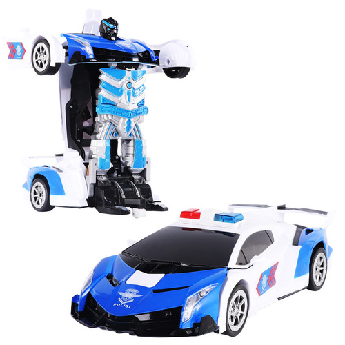 Gesture sensing remote control transforming car children's toy robot electric 2.4G remote control car transforming car toy