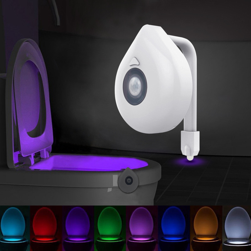 New LED toilet sensor light toilet human...