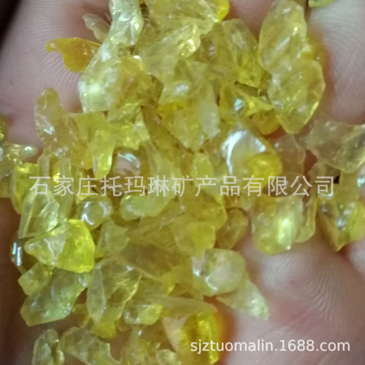 玻璃碎 景观用玻璃砂 黄色玻璃砂 茶色玻璃砂