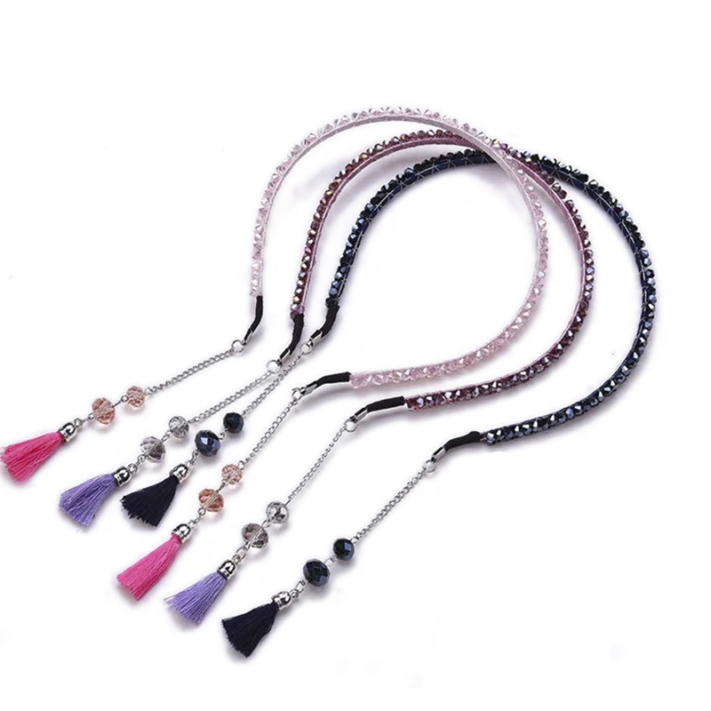 Brand Korean children's headband pearl with tassels