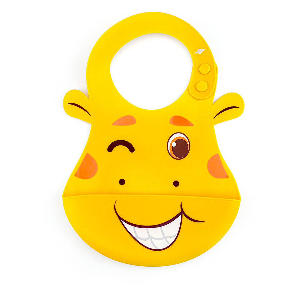 Customized baby silica gel Bibs baby Having dinner waterproof three-dimensional Rice pocket Bib Child children Bib Disposable