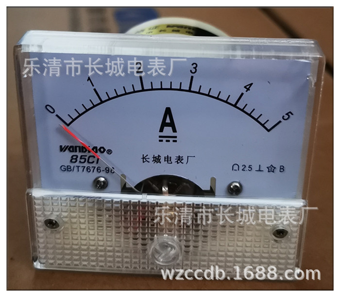 长城电表厂 85C1  直通 直流电流表 65X55