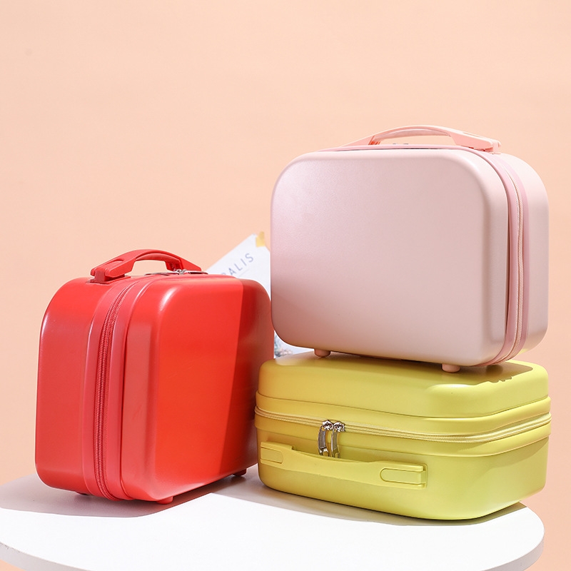 厂家批发印刷LOGO手提行李箱女小型14寸化妆箱子轻便携旅迷你可爱