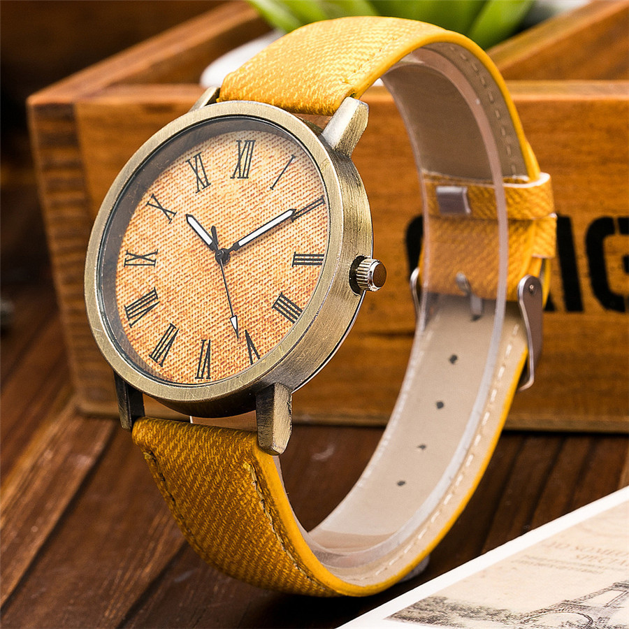 Jeans Gürtel Römische Skala Damen Uhr Lässig Einfache Einfarbige Damen Trend Casual Handuhr Uhr Watch display picture 5