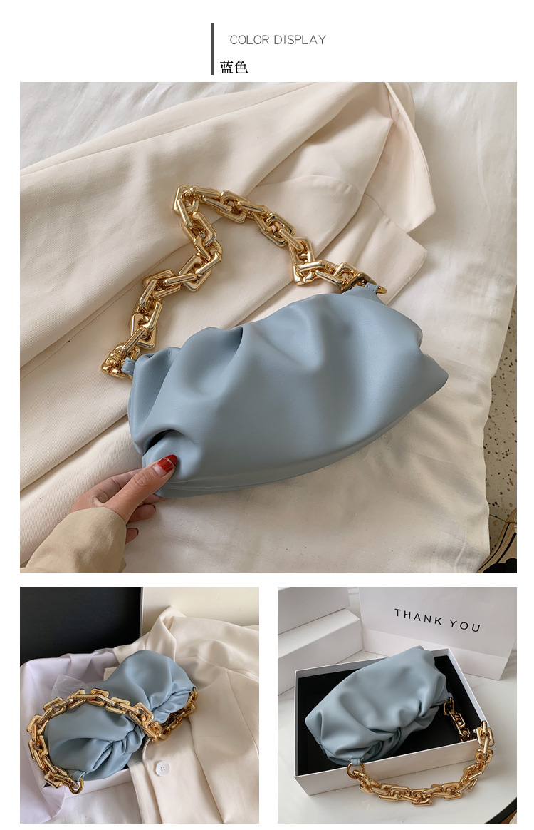 New Fashion All-match One-shoulder Underarm Portable Cloud Bag Wholesale display picture 5