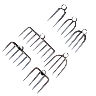 Iron rake agricultural tools household vegetable pine soil flat soil six-tooth rake eight-tooth rake four-tooth rake