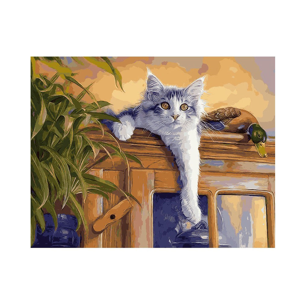 Noche ciudad DIY pintura al óleo digital fábrica al por mayor sin marco combinación apretado marco interior estilo más de 1 unidades entrega