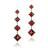 Elegant long crystal earings, earrings for bride, wholesale