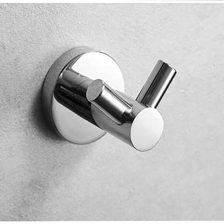 挂衣鈎單鈎圓形金屬304不鏽鋼亮光拉絲衣帽鈎工程直售特價款