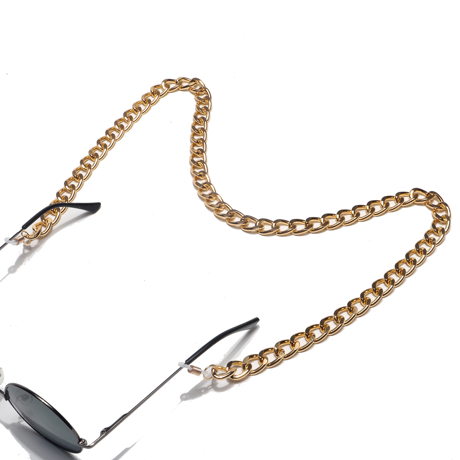 Metal Material Fashionable And Simple Color Retention Gold Thick Aluminum Chain Glasses Rope Metal Glasses Chain Wholesale Nihaojewelry