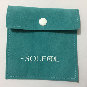 厂家直供文件信封袋按扣翻盖珠宝首饰钟表双面绒布防尘袋可印logo