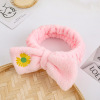 Non-slip headband for face washing, hair accessory with bow, internet celebrity, simple and elegant design, South Korea