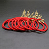 Red rope bracelet, red birthday charm, simple and elegant design