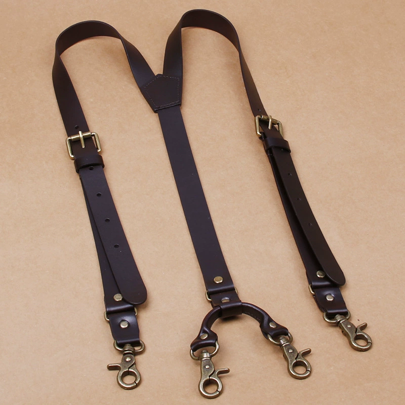 Leather suspenders