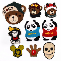 卡通布貼毛巾繡 大號貼布圖案直升飛機裝飾布貼 被套枕頭衣服補丁