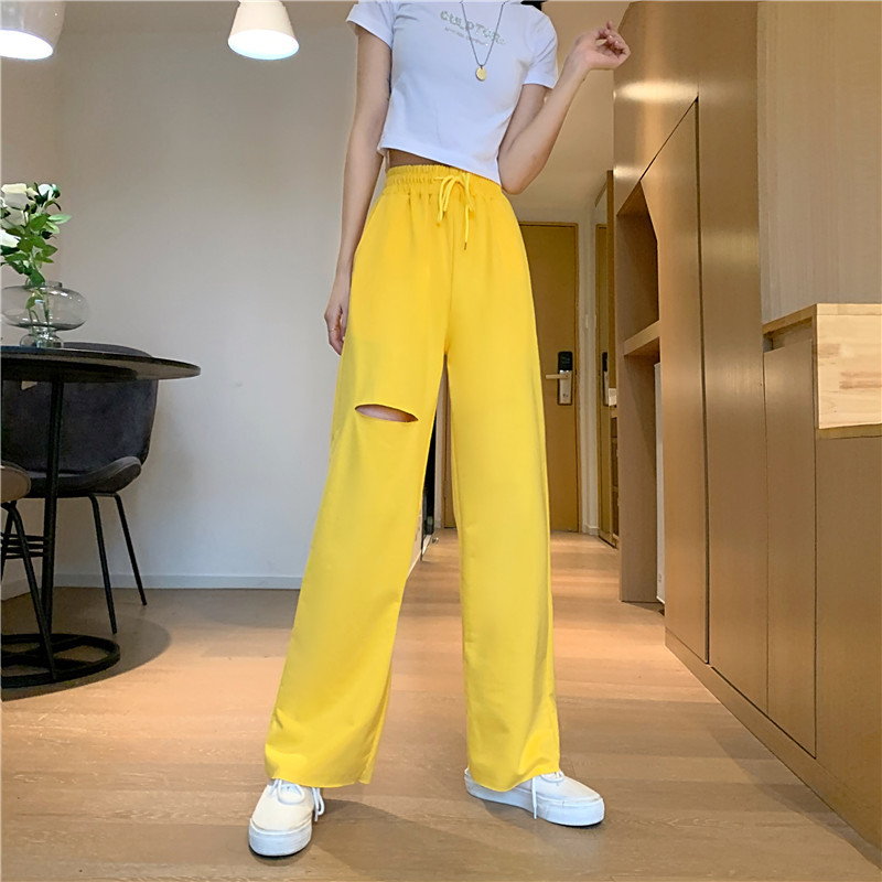Damen Freizeithose Aus Baumwolle Mit Gummizug Für Den Sommer_voghion.com