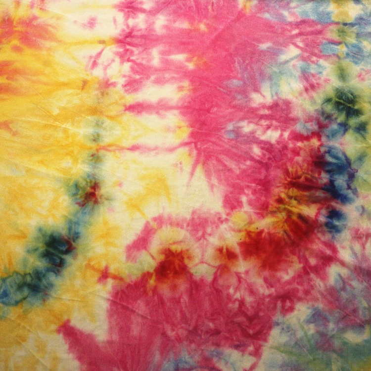 扎染韩国绒针织经编涤氨纶天鹅绒金丝绒KS不倒绒彩虹扎染韩国绒布