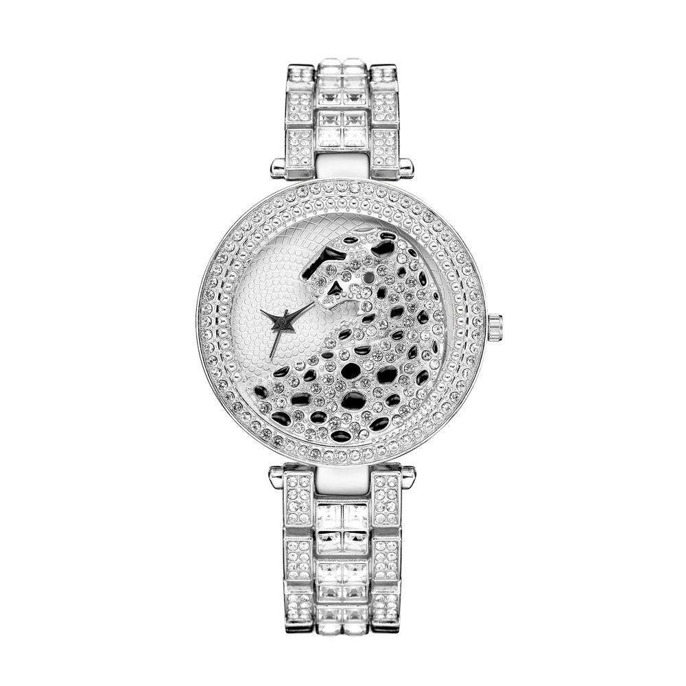 Montre De Mode Pour Femme En Acier Et Diamant display picture 7