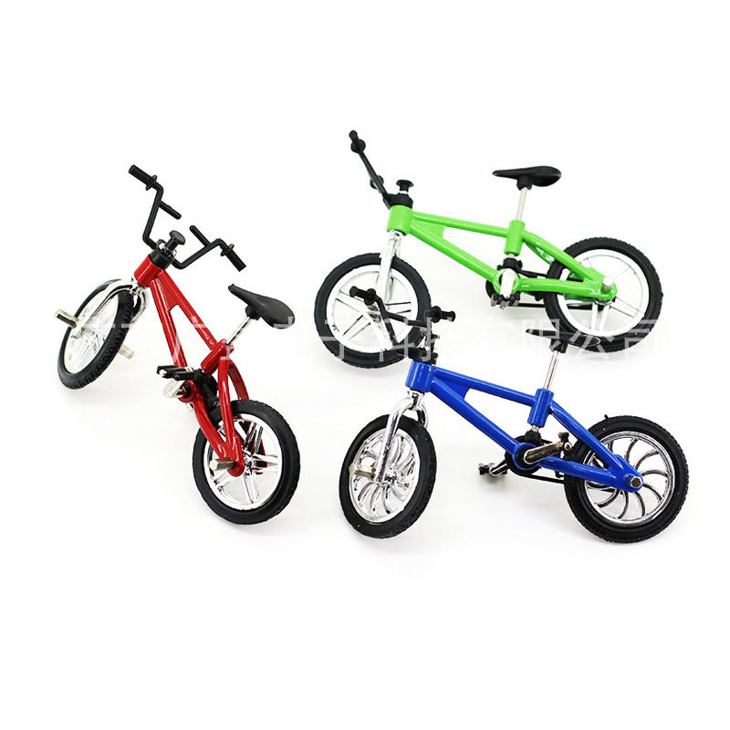 Amazon AliExpress toy popular creative simulation mini alloy bicycle finger monkey small wheel bicycle