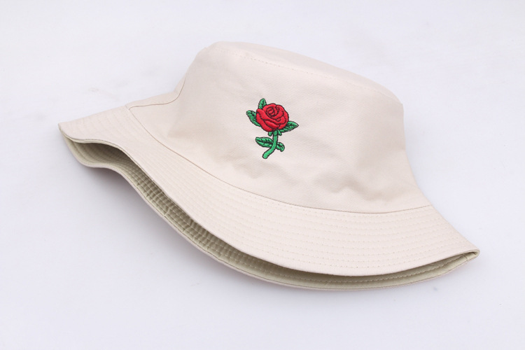 Unisex Simple Style Rose Wide Eaves Bucket Hat display picture 8