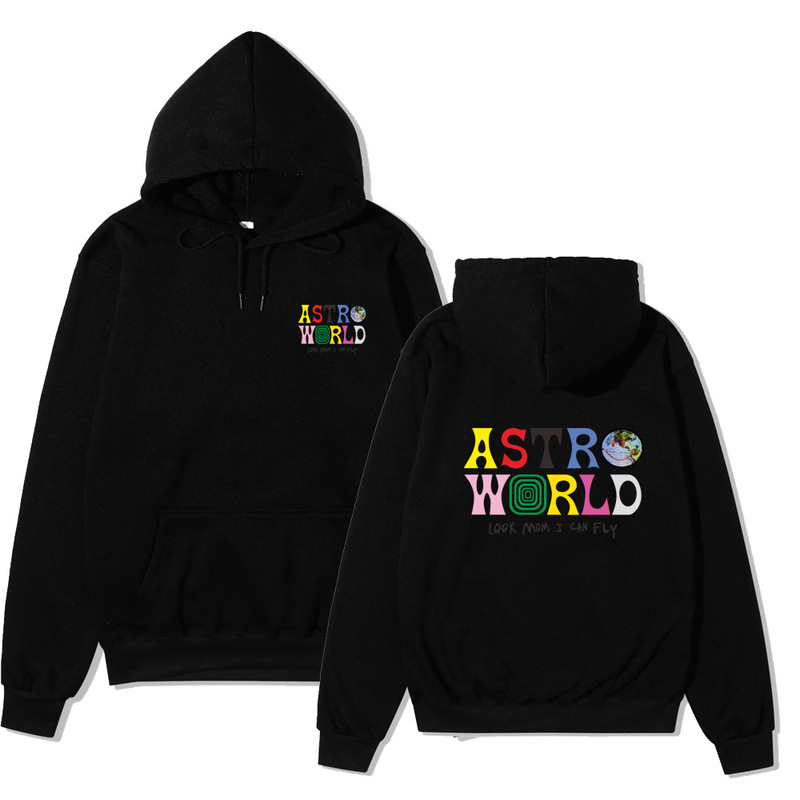 Cross-Border Travis Scott Astroworld Sweatshirt Fashion Unisex Hooded Pullover Jacket