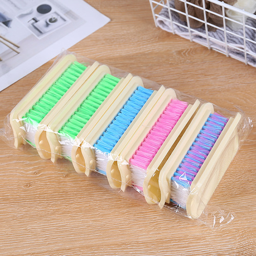 Multifunctional laundry brush, clothes brush, two-in-one household soft-bristled household plastic cleaning brush, shoe brush and board brush