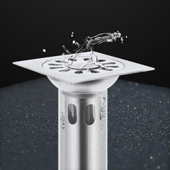 Stainless steel anti-odor floor drain, 3.5-inch single-use dual-use bathroom floor drain, shower room engineering anti-clogging floor drain