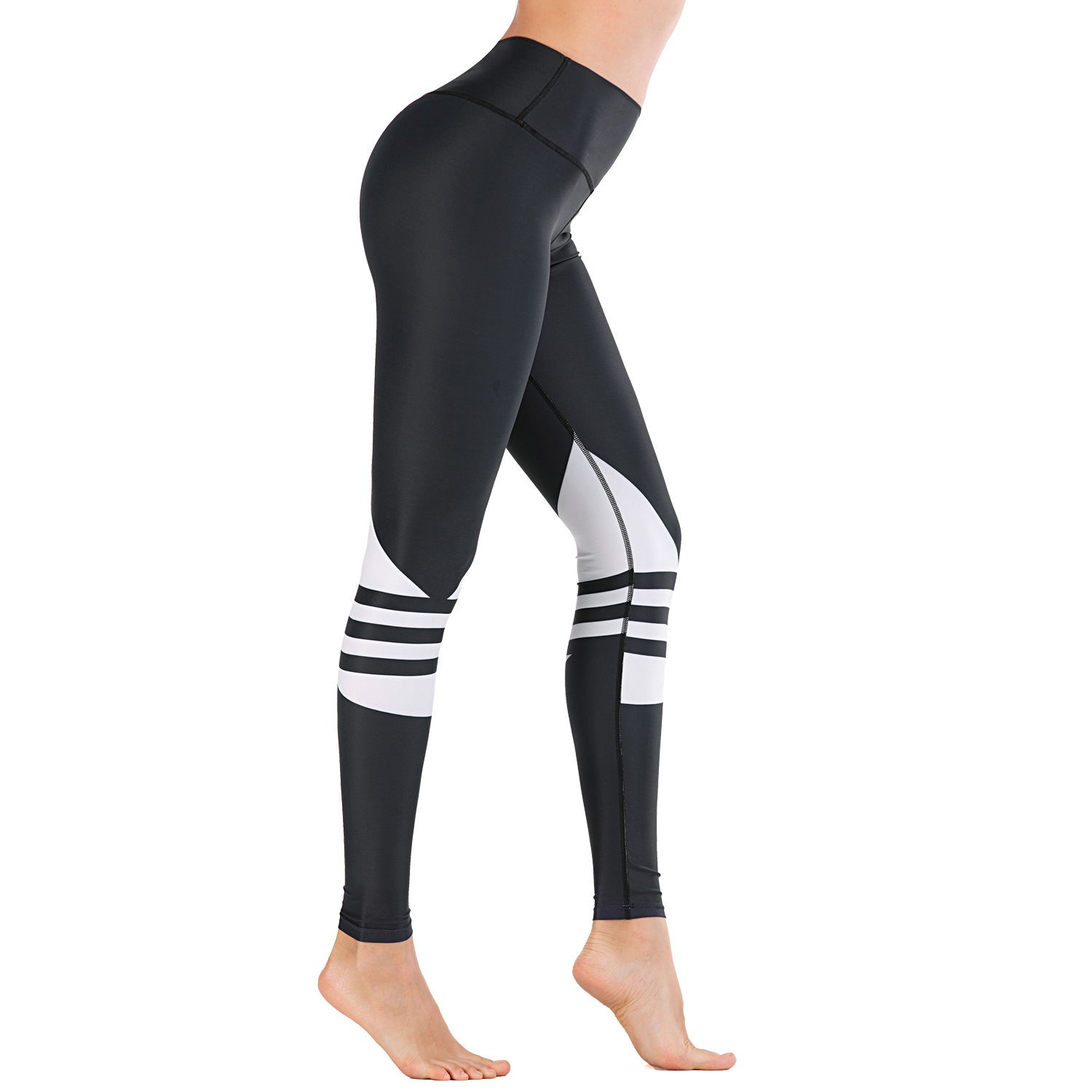 Running Tight And Moisture Wicking Yoga Pants Exercise Fitness Pants Women Print Bottoming Pants