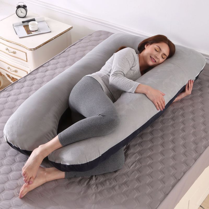 Soporte de cintura transfronteriza lado dormir en forma de U almohada apoyo del vientre almohada de enfermería Tmall Amazon suministro directo almohada de maternidad