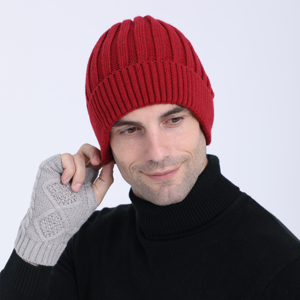 Berretto beanie in maglia di lana per uomo e donna_voghion.com